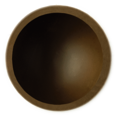 Demi-sphères noir 65% bio 61mm 15g 80 pcs.