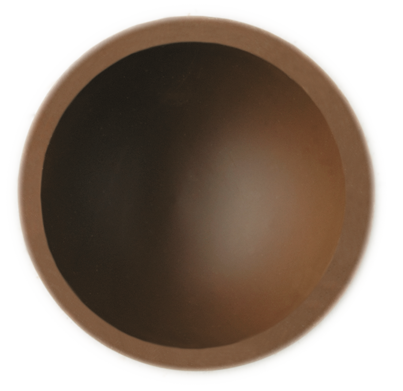 Demi-sphères lait 36% bio 61mm 15g 80 pcs.