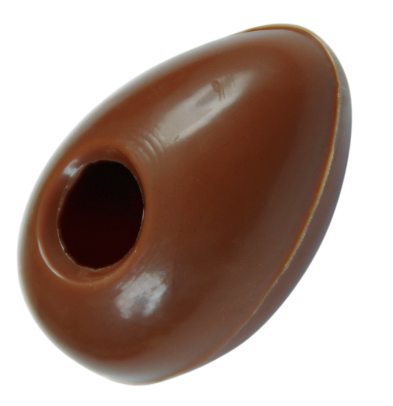 Œufs creux truffes lait Suhum 36% bio 40x26mm 4g 405 pcs.