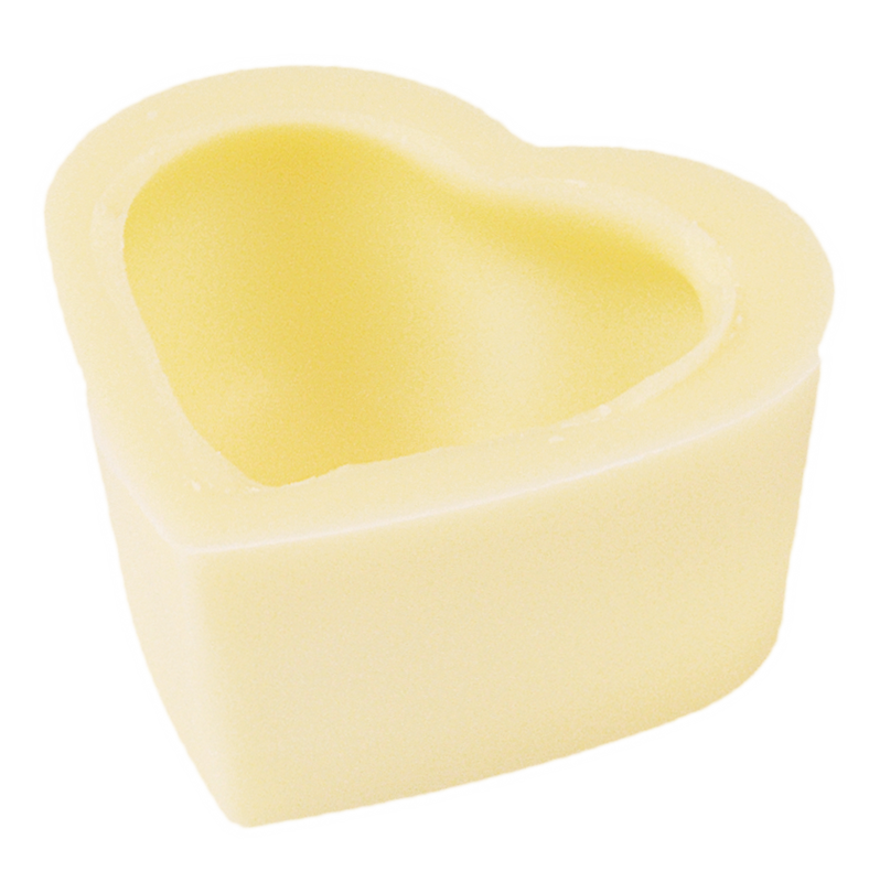 Coquilles cœur blanc 35% bio 29x16mm 3.8g 432 pcs.