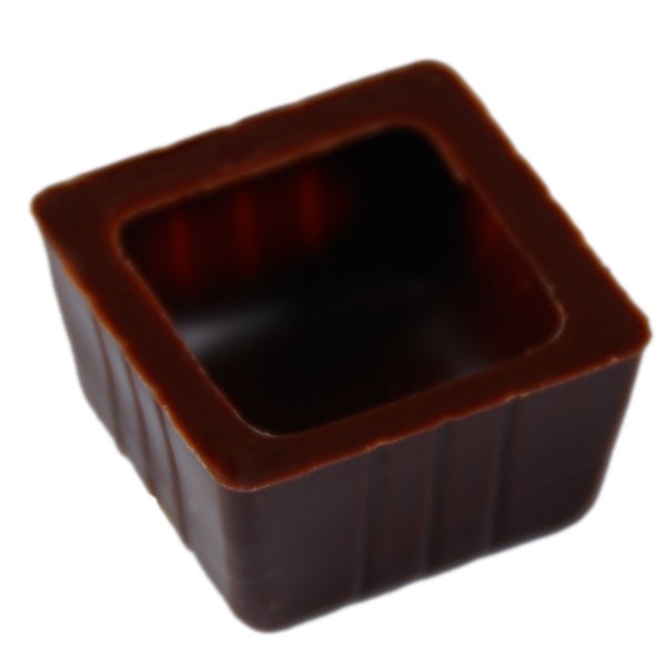 Carré-Schalen Dunkel 65% Bio 26x14mm 3.2g 504St.