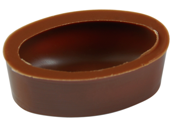 Oval-Schalen Milch 36% Bio 39x23mm 3.5g 504St.