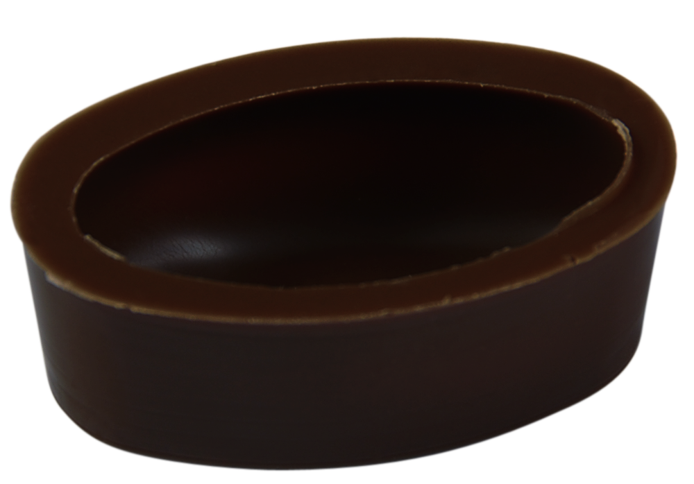 Oval shells dark organic 39x23mm 3.5g 504 pcs.