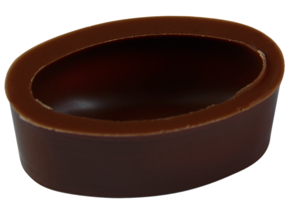 Oval-Schalen dunkel Bio 39x23mm 3.5g 504St.
