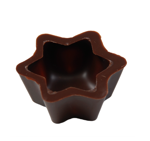 Stern-Schalen dunkel 65% Bio 35x15mm 2.8g 432St.