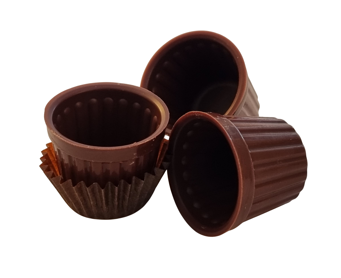 Cream cups dark 65% organic 34x28mm 5.5g with capsule 192 pcs