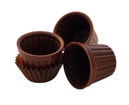 Cream cups dark 65% organic 34x28mm 5.5g with capsule 192 pcs