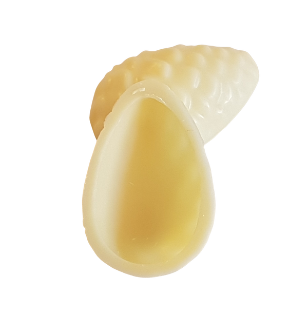 Tannenzapfen-Schalen weiss 35% Bio 4cm 2.5g 450St.